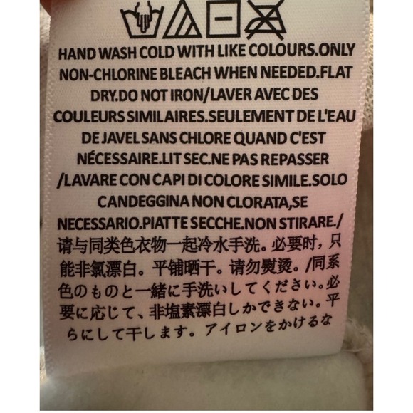 Fear of God Essentials Light Oatmeal Hoodie Pullover Logo Print Casual Size M - Picture 6 of 7